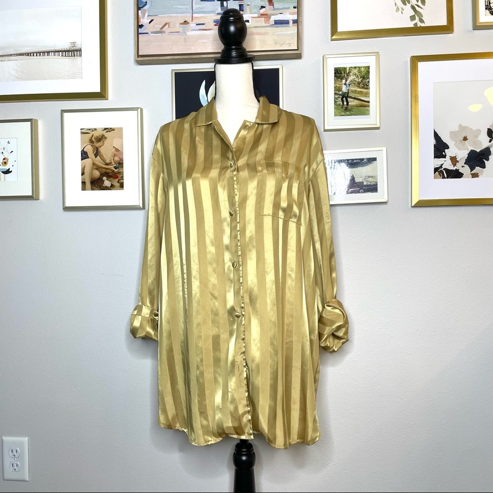 Victoria Secret VS Long Satin Sleeping Sleep Shirt